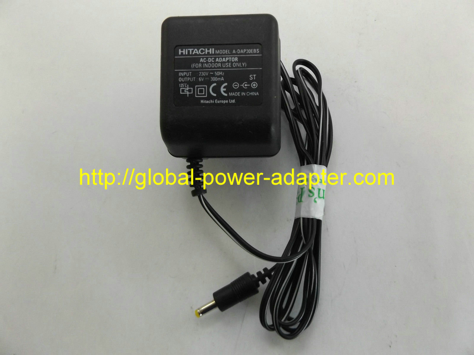 *Brand NEW* Hitachi MODEL A-DAP30EBS Input 230V 50Hz Output 6V 300mA AC-DC Adaptor